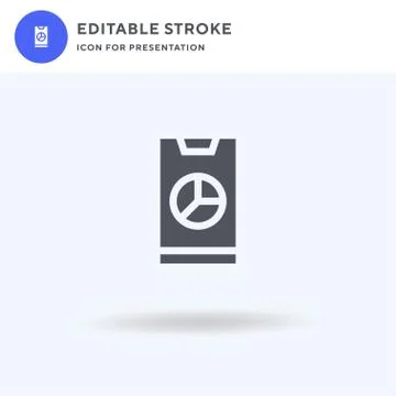 Graphic icon vector, filled flat sign, solid pictogram isolated on white, log Stock Illustration