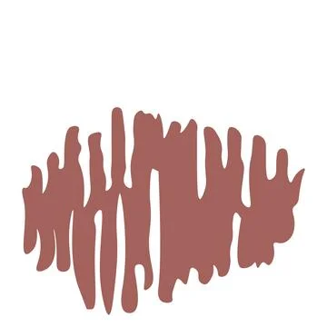 A graphic illustration featuring abstract paint patch with brush stroke, pain Stock Illustration