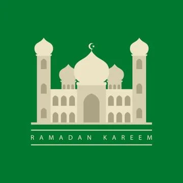 Graphic Illustration of a Mosque Stock Illustration