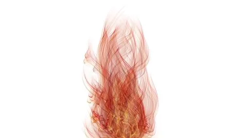 Graphic illustration a red flame Stock Illustration
