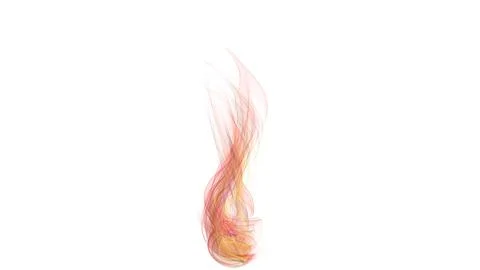 Graphic illustration a red flame small Stock Illustration