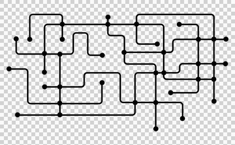 Graphic image of circuit board Stock Illustration