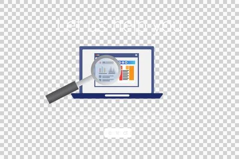 Graphic image of computer with text Stock Illustration