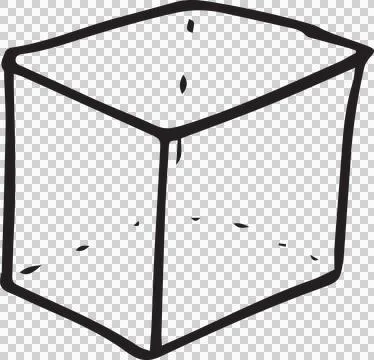 Graphic image of cube shape Stock Illustration