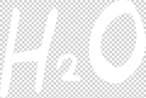 Graphic image of H2O symbol Stock Illustration