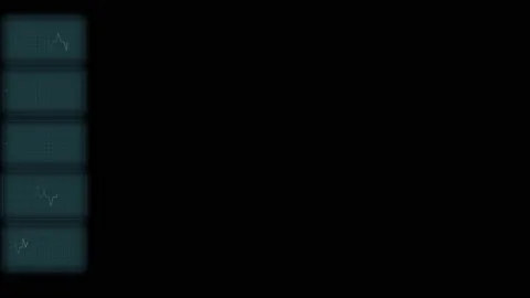 Graphic interface DNA and vital signs line Stock Footage 233984278