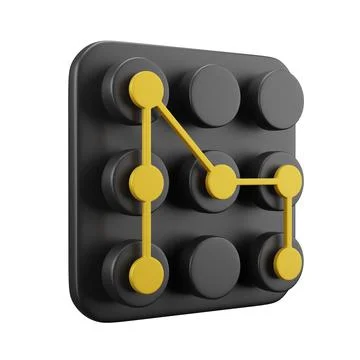 Graphic key icon, password digital protection secure Stock-Illustration