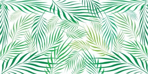 Graphic Leaves of coconut abstract pattern Vector illustration. Stock Illustration