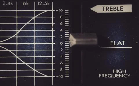 Graphic marks on the equalizer Foto stock