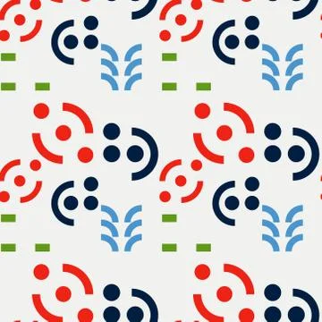 Graphic message seamless pattern Illustrazione stock