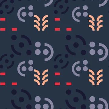 Graphic message seamless pattern Stock Illustration