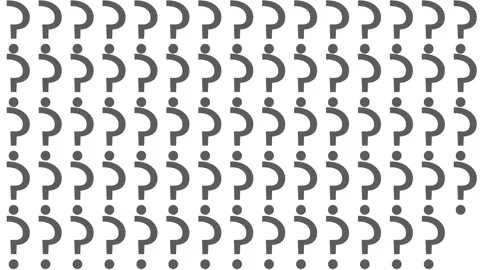 Graphic motion background with question marks. Memory and solution, searching Stock Footage 318770445