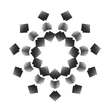 Graphic Multi Use Modern Abstract Circular Elements Background Clean Abstra.. Stock Illustration