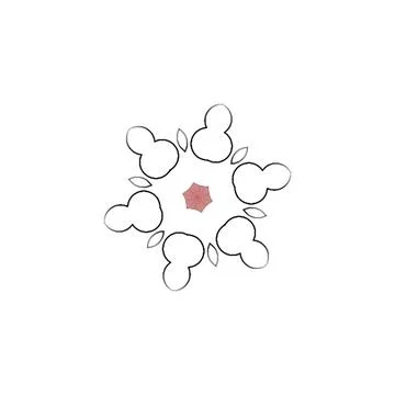 Graphic Multi Use Modern Abstract Circular Elements Background Clean Abstra.. イラスト素材