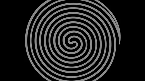 Graphic object in black and white with stroboscopic and hypnotic effect. Stock Footage 119271955