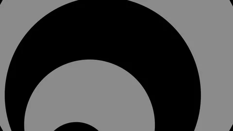 Graphic object in black and white with stroboscopic and hypnotic effect. Stock Footage 119560251