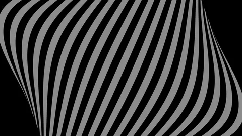 Graphic object in black and white with stroboscopic and hypnotic effect. Stock Footage 119560539