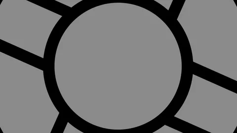 Graphic object in black and white with stroboscopic and hypnotic effect. Stock Footage 119758320
