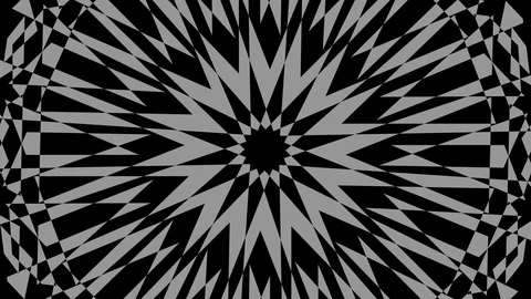 Graphic object in black and white with stroboscopic and hypnotic effect. Video stock 120004000