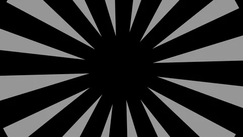 Graphic object in black and white with stroboscopic and hypnotic effect. Stock Footage 120004051