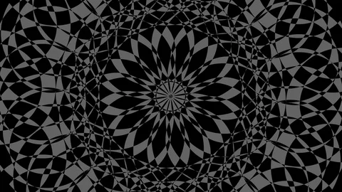 Graphic object in black and white with stroboscopic and hypnotic effect. Stock Footage 120204610