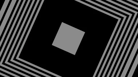 Graphic object in black and white with stroboscopic and hypnotic effect. Stock Footage 120588176