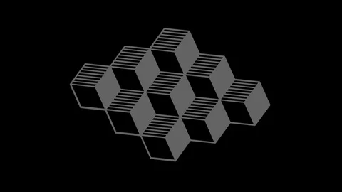 Graphic object in black and white with stroboscopic and hypnotic effect. Stock Footage 120594730