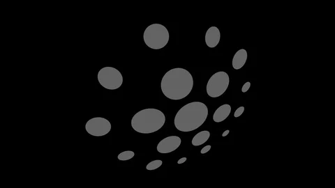 Graphic object in black and white with stroboscopic and hypnotic effect. Stock Footage 120667195