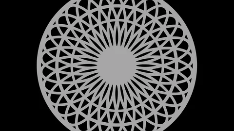 Graphic object in black and white with stroboscopic and hypnotic effect. Stock Footage 121345876