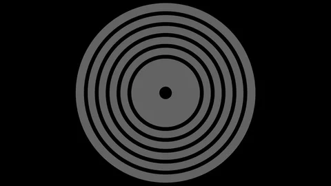 Graphic object in black and white with stroboscopic and hypnotic effect. Stock Footage 121345899