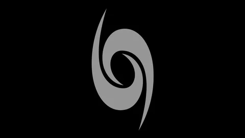 Graphic object in black and white with stroboscopic and hypnotic effect. Stock Footage 121403813