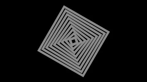 Graphic object in black and white with stroboscopic and hypnotic effect. Stock Footage 121705555