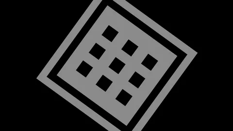 Graphic object in black and white with stroboscopic and hypnotic effect. Stock Footage 122561989