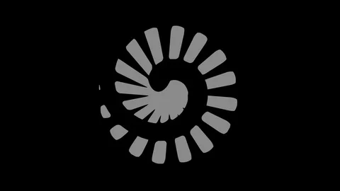 Graphic object in black and white with stroboscopic and hypnotic effect. Stock Footage 122834979