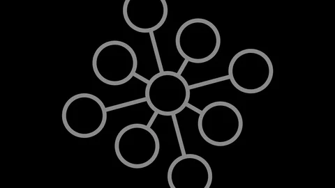 Graphic object in black and white with stroboscopic and hypnotic effect. Stock Footage 122835054