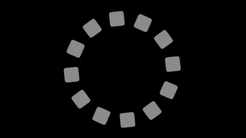 Graphic object in black and white with stroboscopic and hypnotic effect. Video stock 123337904