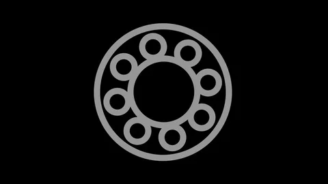 Graphic object in black and white with stroboscopic and hypnotic effect. Stock Footage 124040143