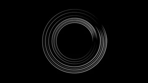 Graphic object in black and white with stroboscopic and hypnotic effect. Stock Footage 124208220