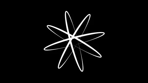 Graphic object in black and white with stroboscopic and hypnotic effect. Stock Footage 124208318