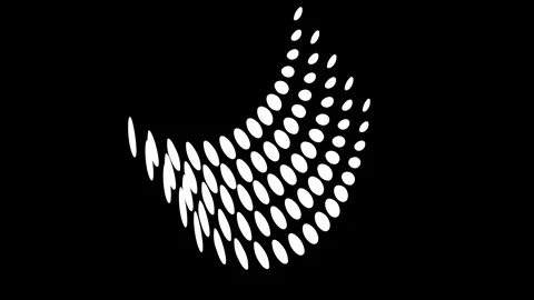 Graphic object in black and white with stroboscopic and hypnotic effect. Stock Footage 124632176