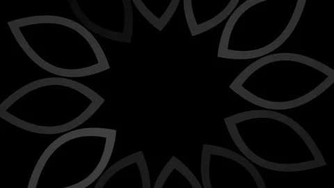 Graphic object in black and white with stroboscopic and hypnotic effect. Stock Footage 124852330