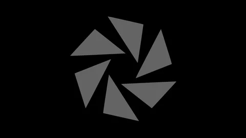 Graphic object in black and white with stroboscopic and hypnotic effect. Stock Footage 124852604