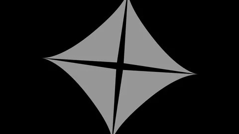 Graphic object in black and white with stroboscopic and hypnotic effect. Stock Footage 129729944