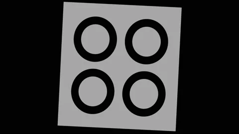 Graphic object in black and white with stroboscopic and hypnotic effect. Stock Footage 130251621
