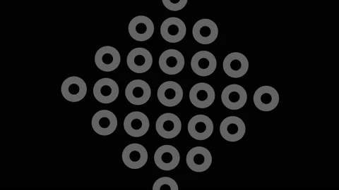 Graphic object in black and white with stroboscopic and hypnotic effect. Stock Footage 130251885