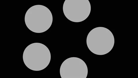 Graphic object in black and white with stroboscopic and hypnotic effect. Stock Footage 130251890