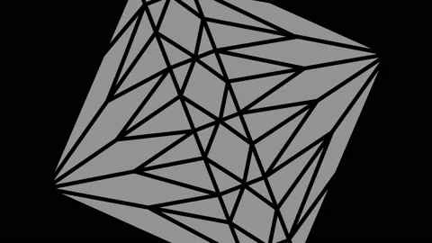 Graphic object in black and white with stroboscopic and hypnotic effect. Stock Footage 132175741