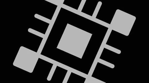 Graphic object in black and white with stroboscopic and hypnotic effect. Stock Footage 132484407