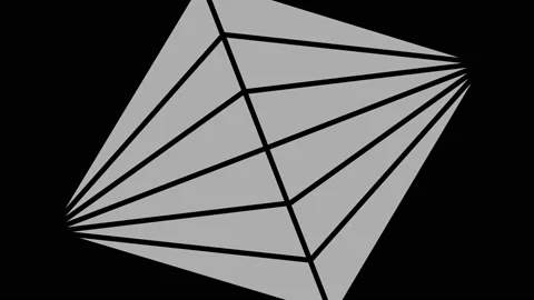 Graphic object in black and white with stroboscopic and hypnotic effect. Stock Footage 133058835