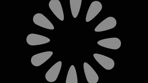 Graphic object in black and white with stroboscopic and hypnotic effect. Stock Footage 133059034